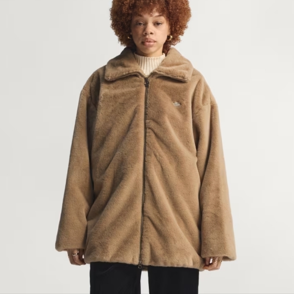 Adidas Faux Fur Jacket M